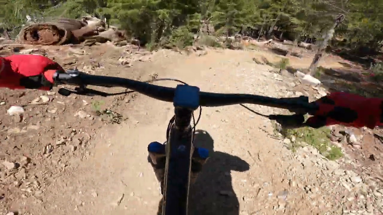 Lee Canyon Las Vegas  Bike  Black Trail 13.2% avg  decline  -  Yeti SB150 GoPro