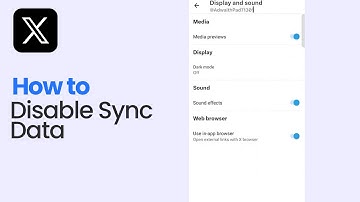 How to Disable Sync Data on X