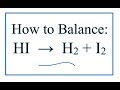 Balancing Chemical Equations Concepts