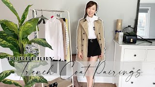 How to Style the Trench Coat  7 Ways! | Burberry Trench Coat Pairings | Burberry Knot