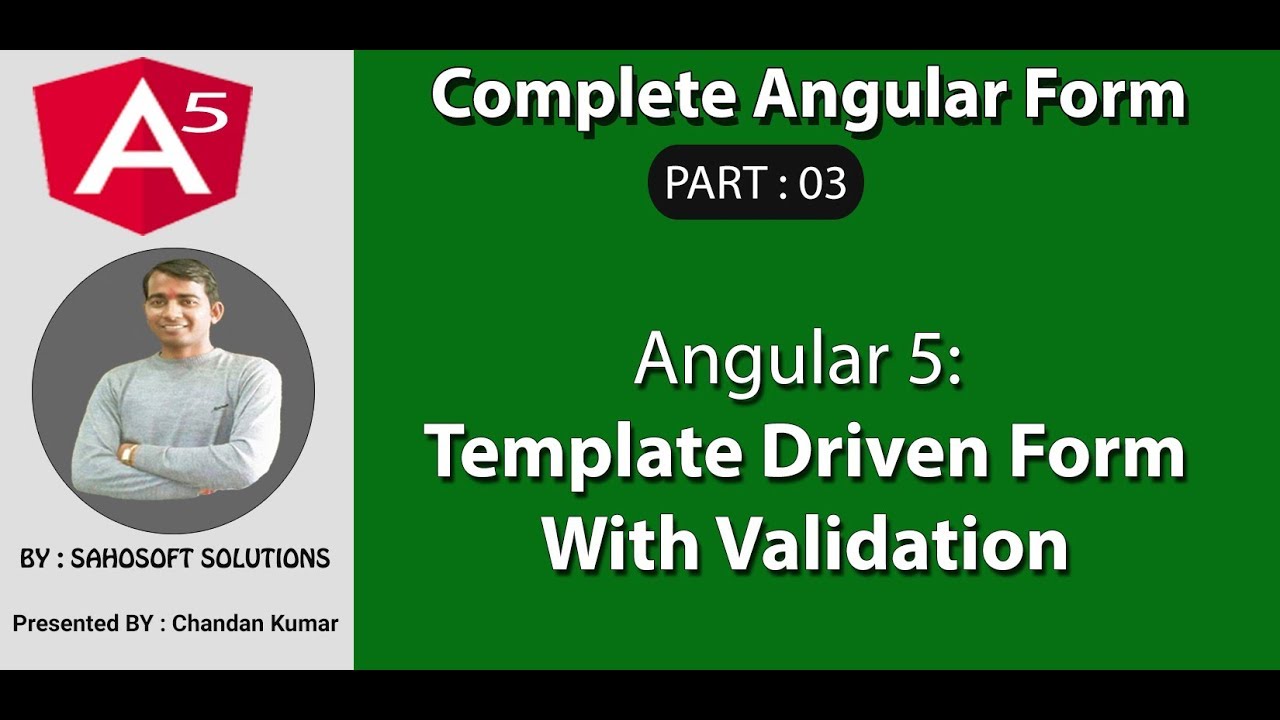 Part 03 - Complete Angular Form - Template driven form with validation ...
