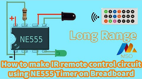 How to make IR remote control circuit using NE555 Timer on Breadboard| NE555 project| school project