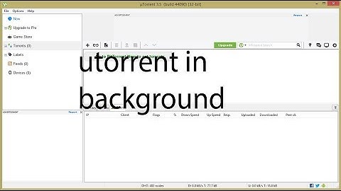 How to start utorrent in background on windows startup or hide utorrent icon in taskbar.