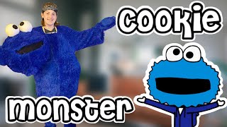 Making My Giant Cookie Monster Costume!