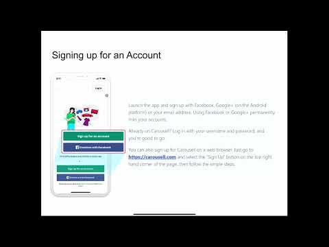 Session 3: Creating an account with Carousell