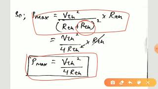 Maximum Power Transfer Theorem