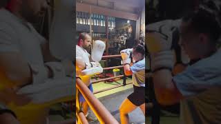 Gözdenur Göktaş Muaythai Padwork