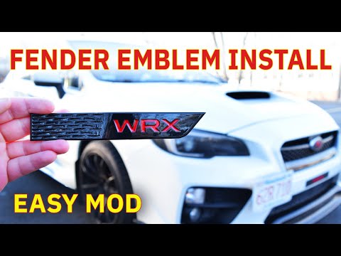 How to Remove & Install Fender Emblems | 2015+ Subaru WRX/STI