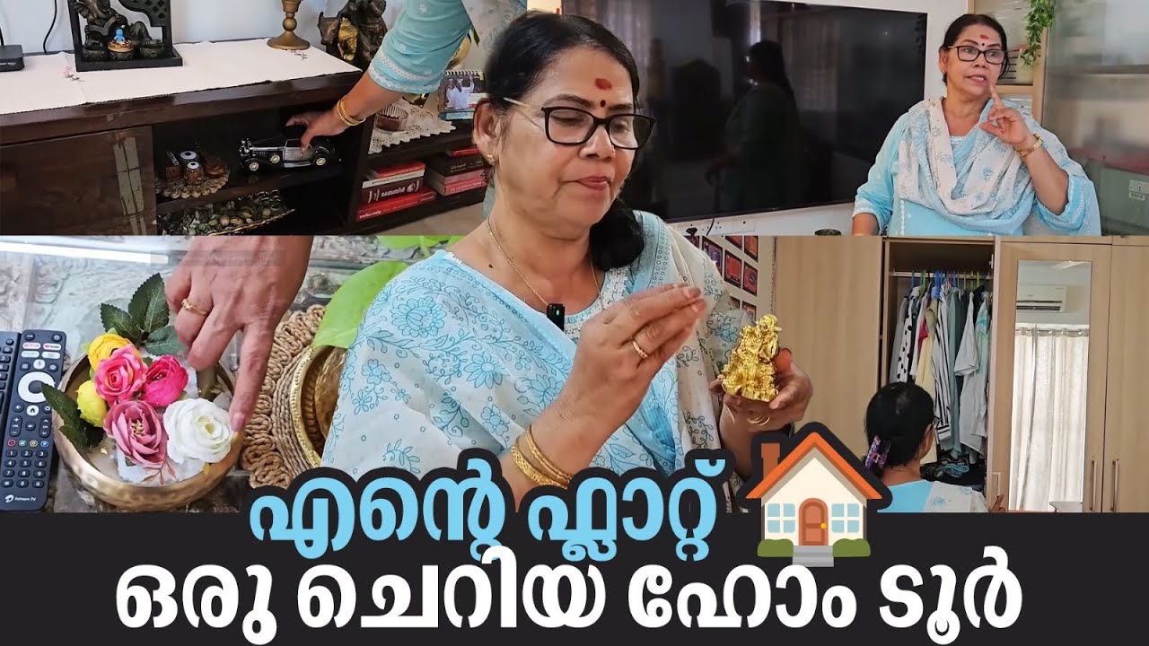 എന്റെ ഫ്ലാറ്റ് 🏠 ഒരു ചെറിയ ഹോം ടൂർ | Home tour vlog 