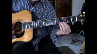 Vignette de la vidéo "Amazing Grace Tutorial. open D Tuning w/ slide"