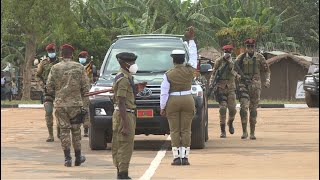 Museveni arrival at Kabalye Police Training School to pass out  5,200 officers, see beautiful parade