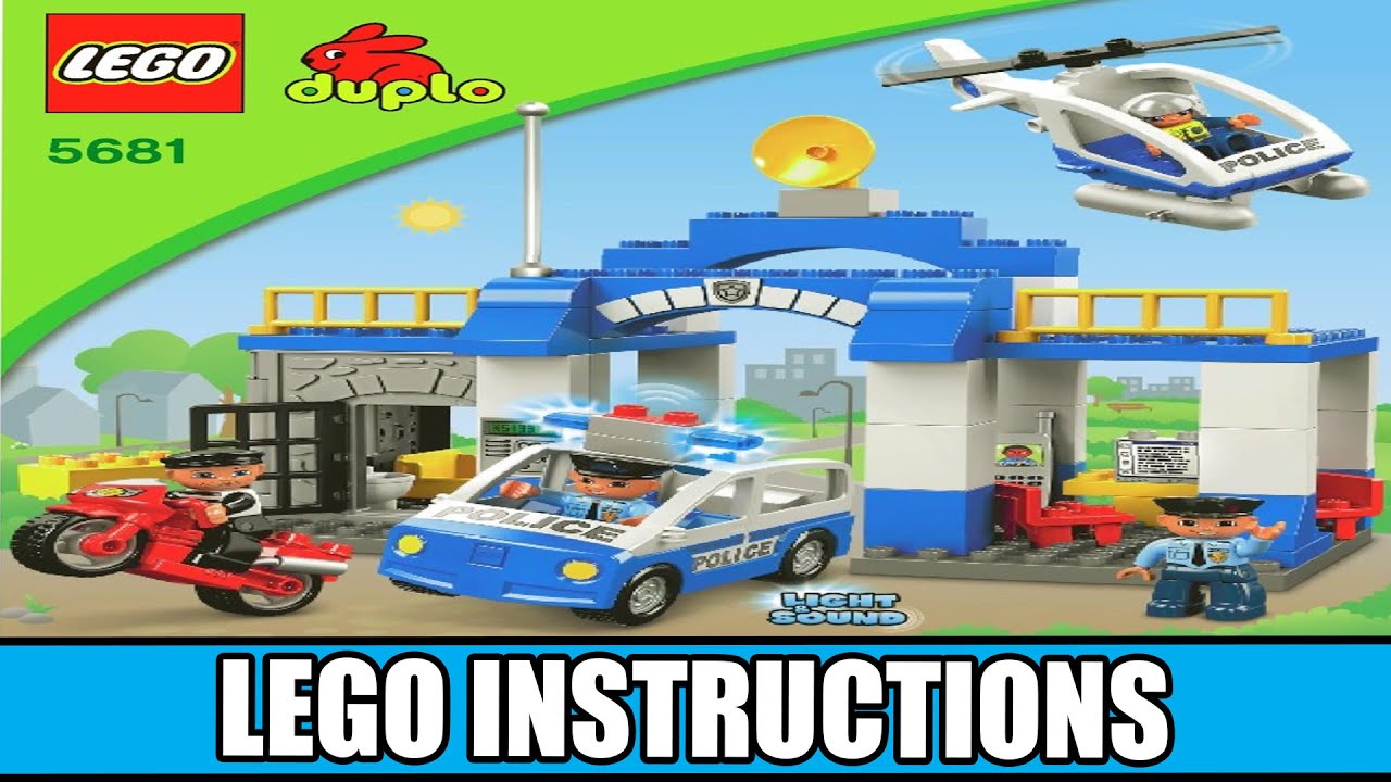 udstødning scramble Hates LEGO Instructions - Police Station - 5681 (LEGO DUPLO) - YouTube