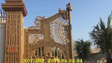 Cổng Cửa Cầu thang Lan can Hàng rào Hoa bông gió Giường ghế nhôm đúc cao cấp tại Mỹ Đức Hà Nội