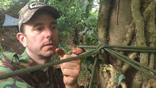 How to add tension to any rope/line when using a hammock.