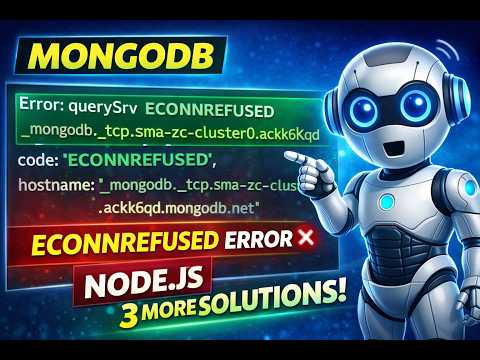 Fix MongoDB ECONNREFUSED Error in Node.js 🔥 (3 New Working Solutions)