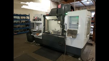 2014 Haas VF4-SS Vertical Machining Center 12K RPMs Hi Speed HRT-160 4th Table Rigid Tapping 24 ATC