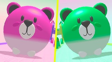 Action Balls Vs Reverse - Color Levels 173-174 | Speedrun BEAR BALL Gameplay