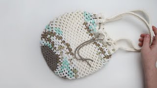 How to Crochet A Market Bag  beginner friendly tutorial