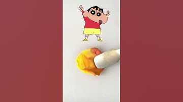 ShinChan Colormixing #asmr #youtubeshorts #satisfying #shortvideo #colormixing #relaxing #shorts