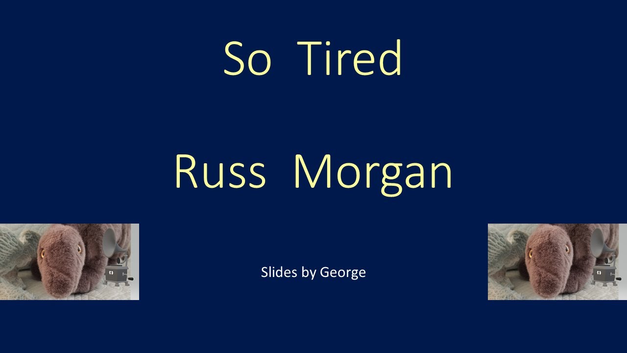Russ Rapper Tired Russ Morgan So Tired KARAOKE - YouTube