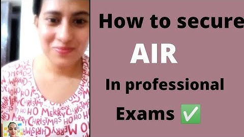 How to Secure All India Rank in professional exams | Neha Patel