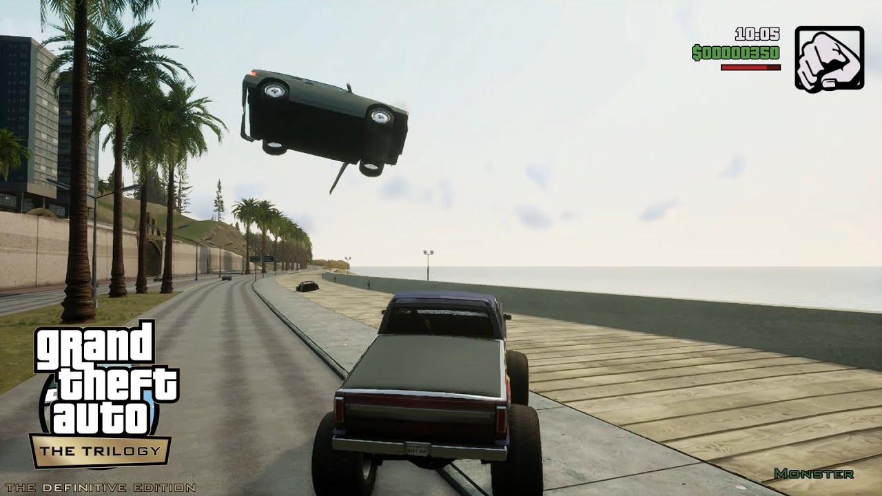 GTA San Andreas definitive edition Cars float away kkkkkkkkkk YouTube