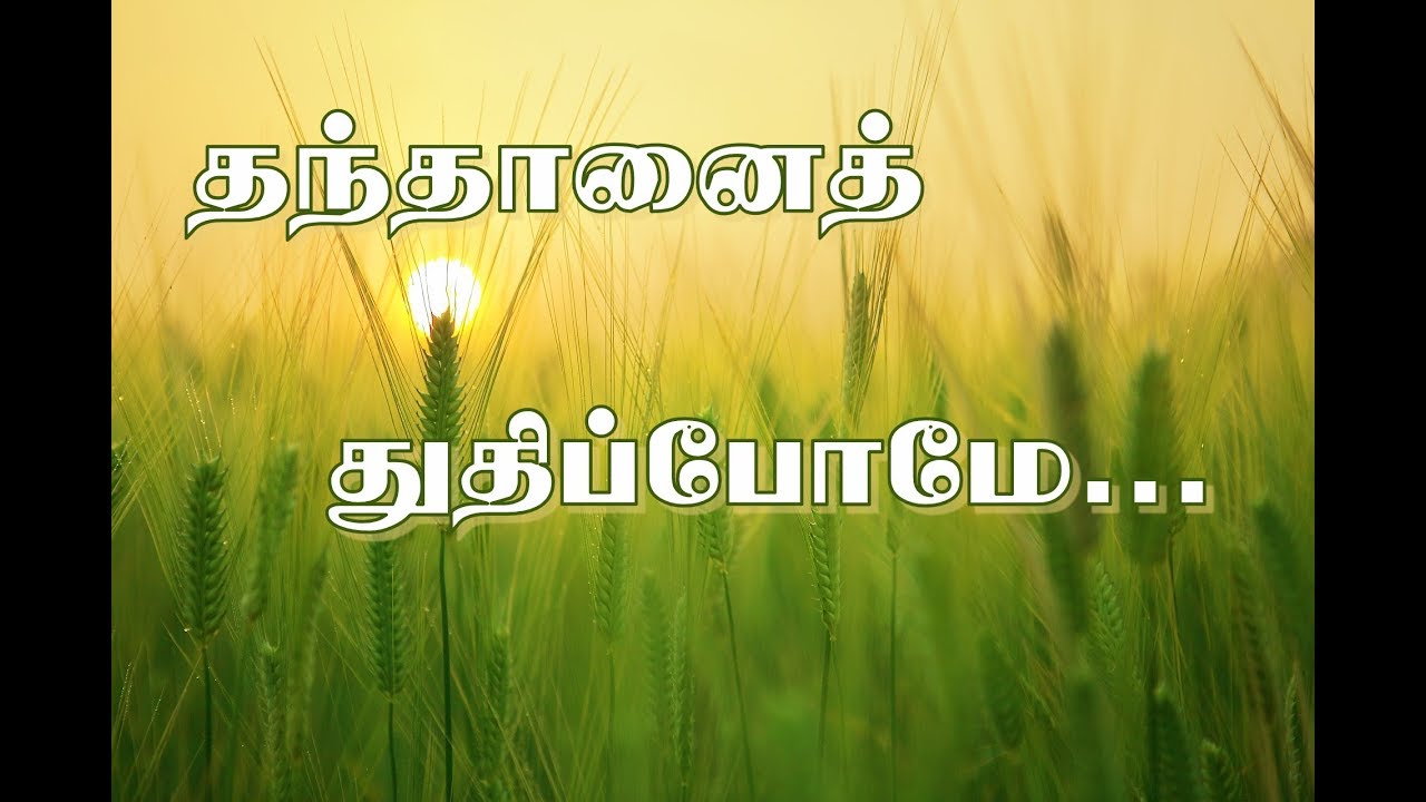 தந்தானைத் துதிப்போமே | Thanthanai Thuthippome |