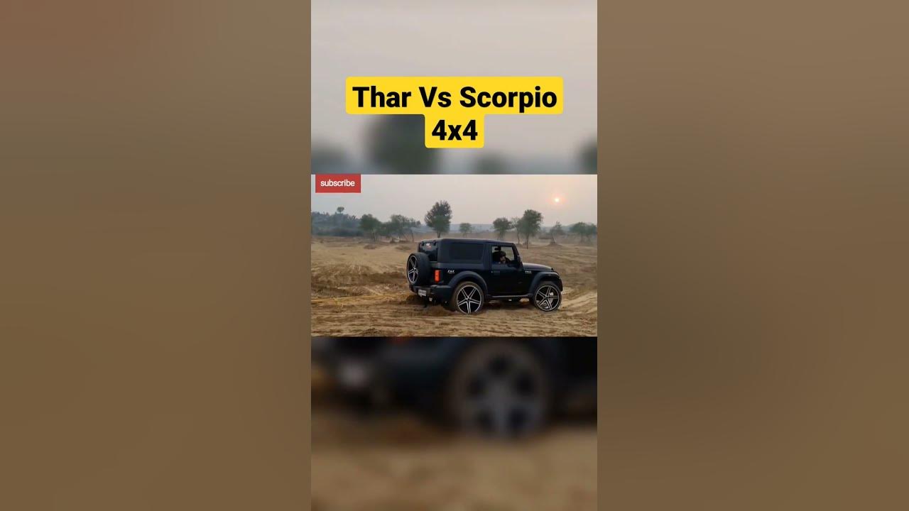 Thar vs Scorpio Tochan 4x4 | Tug of war