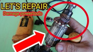 Sparking angle grinder repair | how to repair damage angle grinder