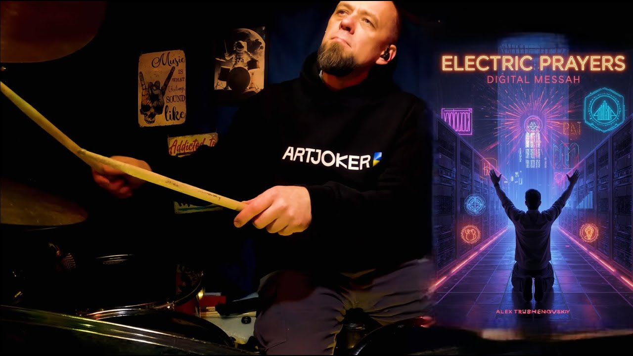ELECTRIC PRAYERS — Digital Messiah (album) | AI Music + Live Drums by Alex Trushenovskiy