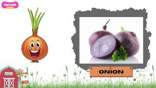 Vegetable Names With Pictures - Different Types Of Vegetables Toddlers & Kids Learning