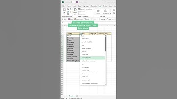 Research Countries With Data type  | Advance Excel Formula | MyExcelGeeks