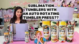 Upgrade Your Tumbler Game With The Go2craft Auto Rotating Tumbler Press For Sublimation Tumblers!