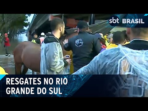 Video moradores-sao-resgatados-de-suas-casas-no-rs-sbt-brasil-10-05-24
