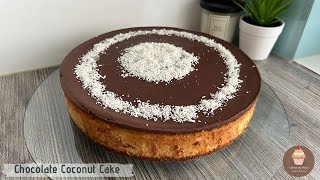 Chocolate Coconut Cake - everything is baked together