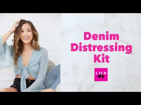 denim distressing kit