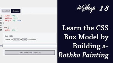 #Step 18 | Learn the CSS Box Model by Building a Rothko Painting | freeCodeCamp | no speaking.