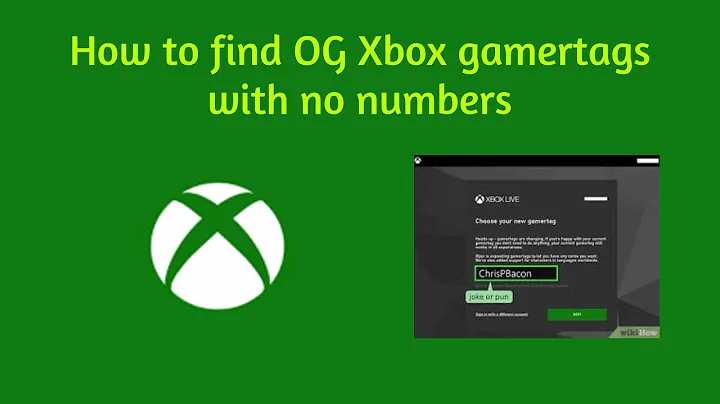 How to find OG Xbox gamertags with no numbers. No one else has these.