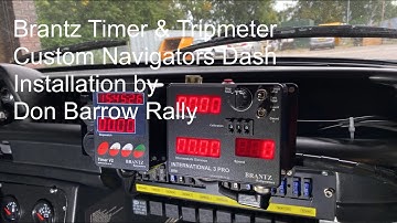 Brantz Tripmeter Installation by Don Barrow Rally