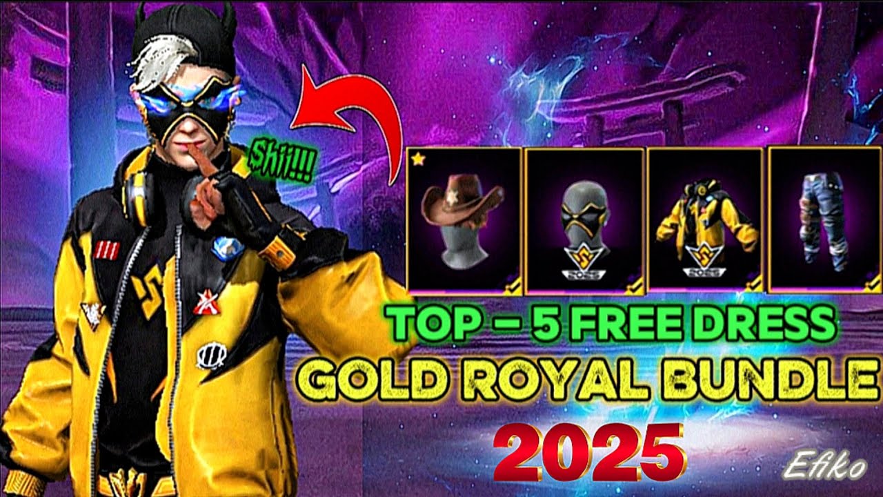TOP-5 BEST FREE DRESS COMBINATION 😱 | WITH GOLD ROYALE BUNDLE✨ | FOR NO TOP - UP PLAYERS🤑 ||
