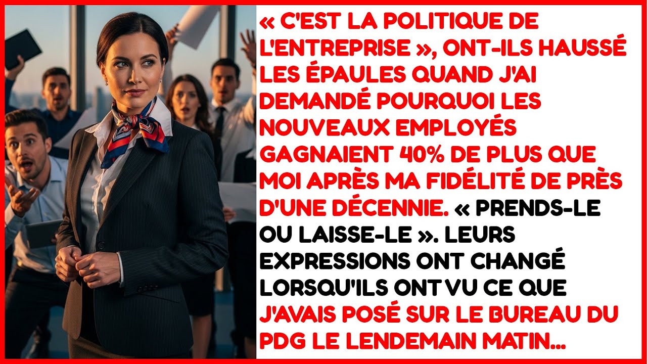 Ils ont offert aux nouveaux venus 40% de plus que moi après 9 années de loyauté.