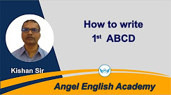 ABCD Writing 1st & 3rd ABCDs Alphabets Writing Method - YouTube