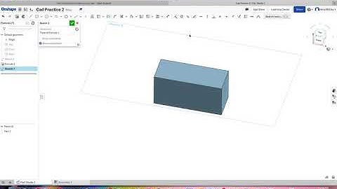 Extrude practice in OnShape - shorter version