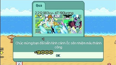 giới thiệu BIG SALE chào hè , Biến hình cánh Ốc Sên Nhiệm Màu | Avatar 2D