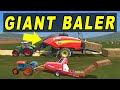 Farming simulator 17 giant baler  16000 l bale making