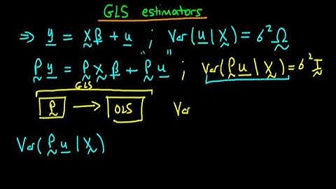A Graduate Course in Econometrics Lecture 38 | GLS Estimators in Matrix Form - Part 1