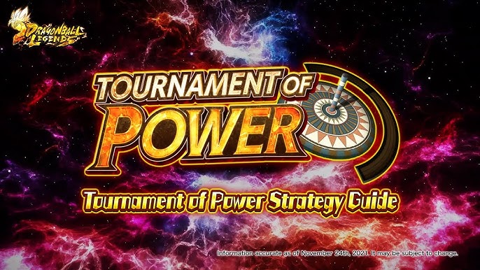 DRAGON BALL LEGENDS on X: [Tournament of Power #66 Is On!] Form a team of  6, battle across the map, and compete for a high Battle Score against  players worldwide to get