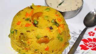 கல்யாண வீட்டு ரவா கிச்சடி vegetable rava kichadi recipe rava kichadi recipe in tamil