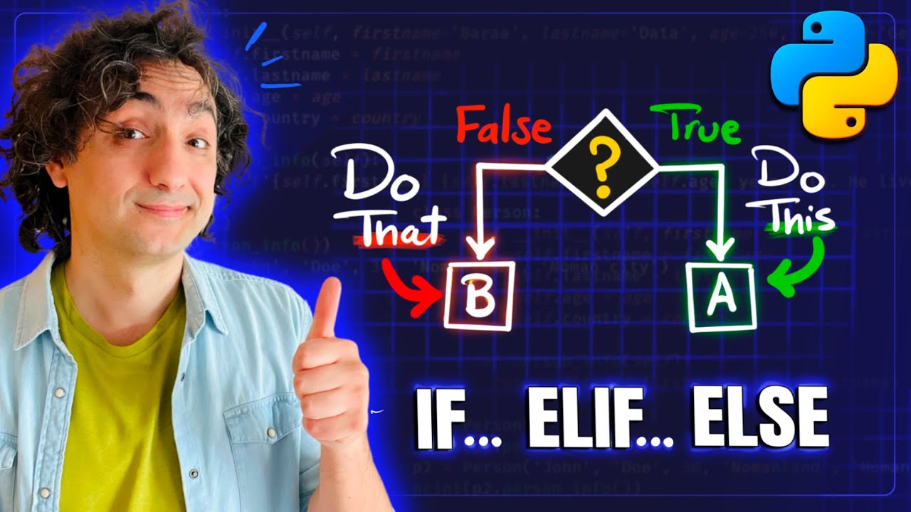 Python If Elif Else Statements | #Python Course 15 - YouTube