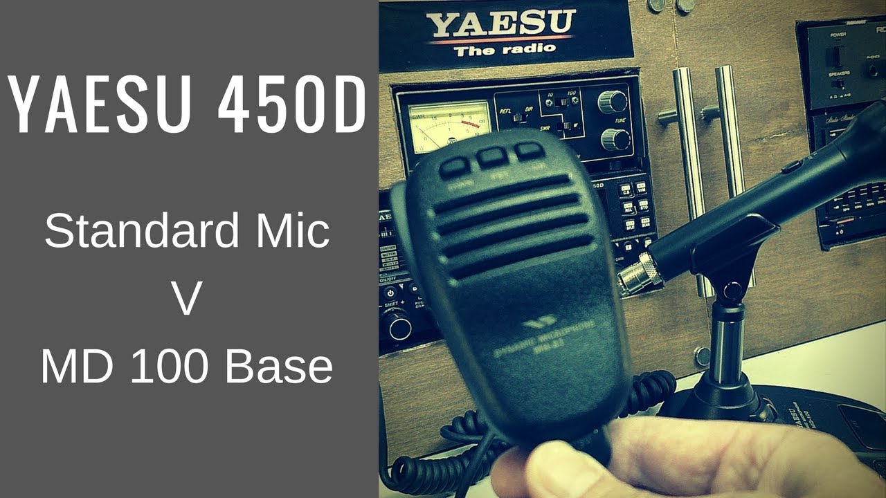 Yaesu 450d Standard Mh 31 V Md100 Base Mic Youtube